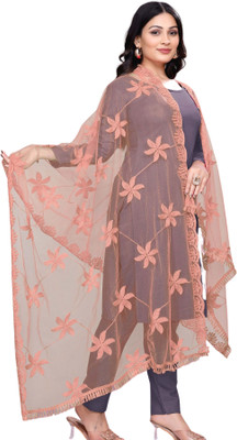 Sekmany Net Embroidered Women Dupatta