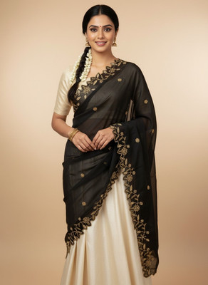 MR Y Art Silk Embroidered Women Dupatta