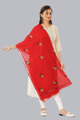 Tutli Putli Pure Cotton Embroidered Women Dupatta