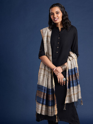 Taavi Silk Blend Self Design Women Dupatta
