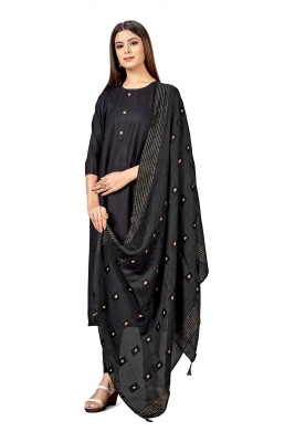 Bansi Ecom Art Silk Embroidered Women Dupatta