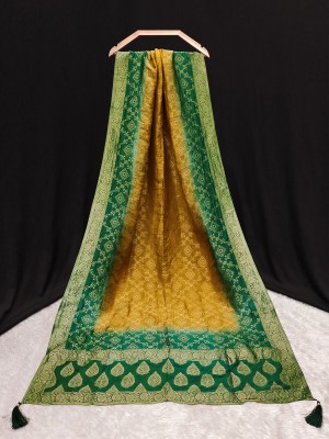 Trendmalls Pure Silk Self Design Women Dupatta