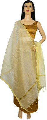 Way2Like Art Silk Solid Women Dupatta