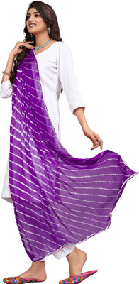 Kemza Chiffon Striped Women Dupatta