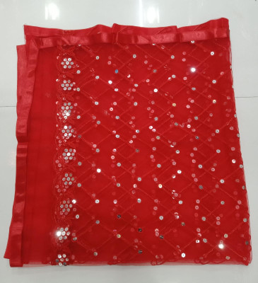 duppatta Net Embellished, Solid Women Dupatta