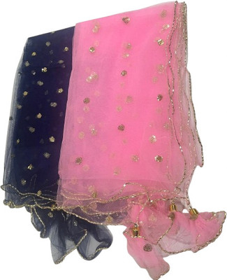 APNA KAPDA BAZAAR Net Embroidered Women Dupatta