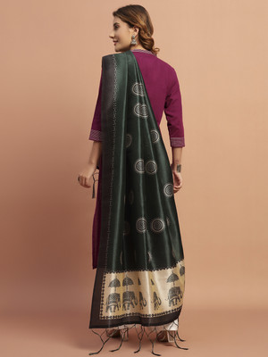 AKSHADEEP Art Silk Printed Women Dupatta