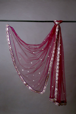 MARUTI KRUPA ENTERPRISE Net Embroidered Women Dupatta