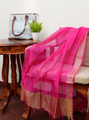 ALCOHOLIC Art Silk Solid Women Dupatta