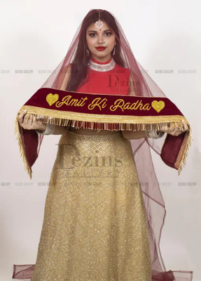 Qubool hai Net Embroidered Women Dupatta