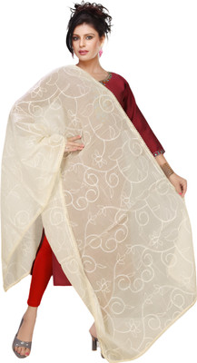 HouseOfCommon Pure Cotton Embroidered, Striped Women Dupatta