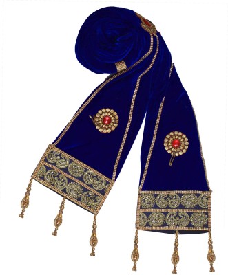 Krypmax Velvet Embellished Men Dupatta