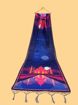 Bloviate Silk Blend Printed Women Dupatta