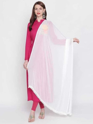 JAINICA Nylon Solid Women Dupatta