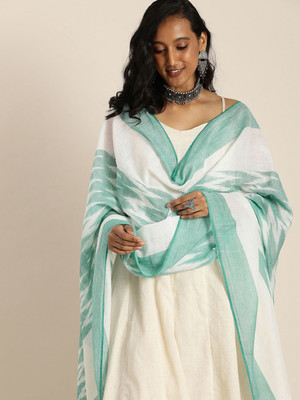 Taavi Pure Cotton Self Design Women Dupatta