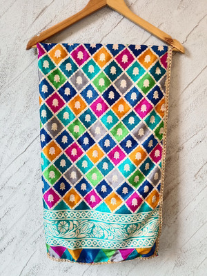 Saanchi Enterprise Silk Blend Printed Women Dupatta