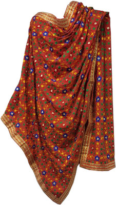 shakti Chiffon Self Design Women Dupatta