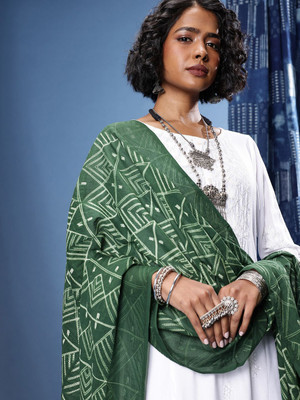 Taavi Pure Cotton Self Design Women Dupatta