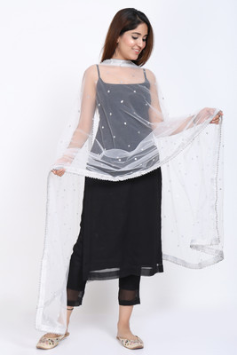 Trendz Hack Net Embellished Women Dupatta