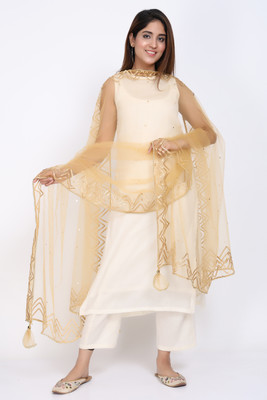 Trendz Hack Net Embellished Women Dupatta