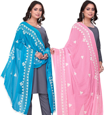 Sekmany Chiffon Embroidered Women Dupatta