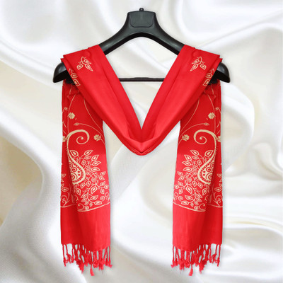 SUKANYA SHINE Satin Blend Floral Print Women Dupatta