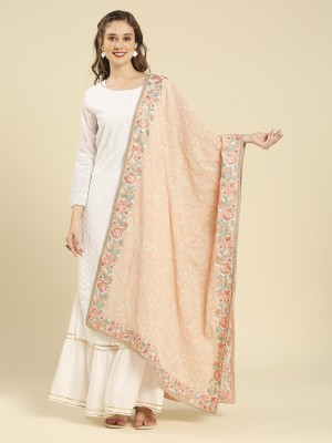 DUPATTA BAZAAR Georgette Embroidered Women Dupatta