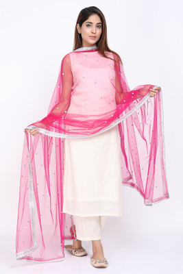 Trendz Hack Net Embellished Women Dupatta