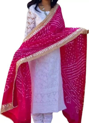 pk hub Art Silk Self Design Women Dupatta