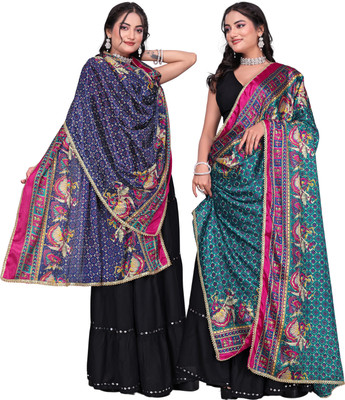 Kemza Art Silk Printed Women Dupatta
