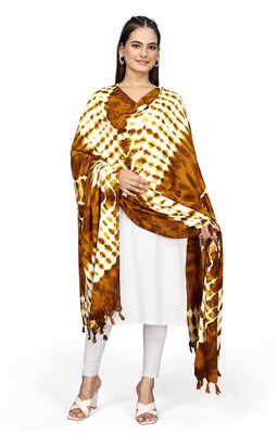 GROWWISH Rayon Hand Painted Women Dupatta