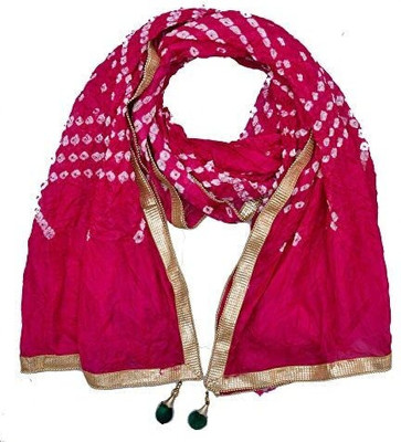 TMT HUB Silk Blend Embellished, Geometric Print, Self Design Women Dupatta