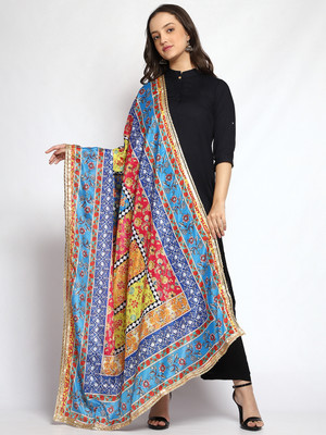 WEAVERS VILLA Art Silk Graphic Print Women Dupatta