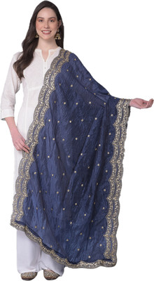 A R SILK DUPATTA HUB Silk Blend Embroidered Women Dupatta