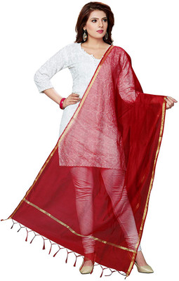 Shri Ram Creations Cotton Silk Striped Women Dupatta