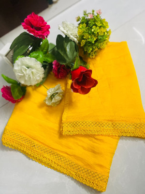 nishtha enterprise Chiffon Solid Women Dupatta