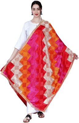 phulkari Chiffon Embroidered Women Dupatta