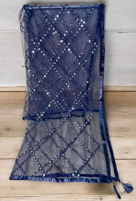Nirrvaan impex Net Self Design Women Dupatta