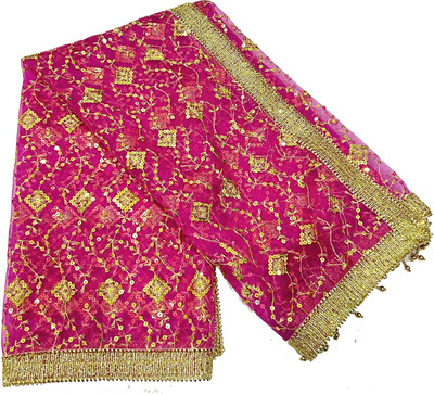 ASHA CHUNRI HOUSE Net Embellished Women Dupatta