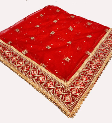 HOC Net Embroidered Women Dupatta