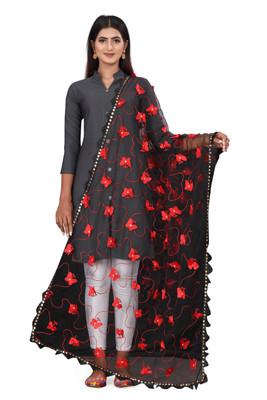 Adroit Management Net Embroidered Women Dupatta