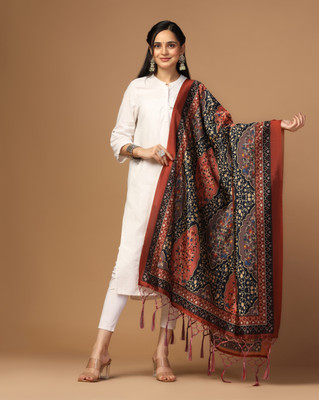 Sixsigma Bhagalpuri Silk Printed Women Dupatta