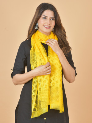 Nakoda Creation Net Self Design Women Dupatta
