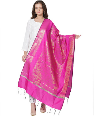 MUFFLY Silk Blend Embellished Women Dupatta
