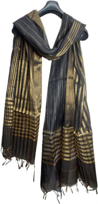 Khadija's Cotton Silk Striped Women Dupatta