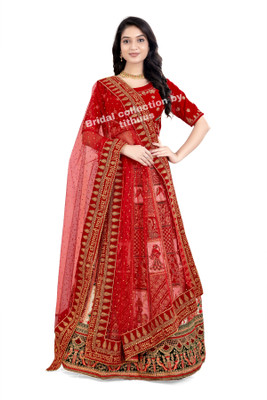 Bridal collection by tithuus Net Embroidered Women Dupatta