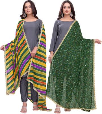 Kemza Georgette Embroidered Women Dupatta