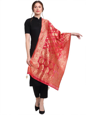 JABAMA Art Silk Woven Women Dupatta
