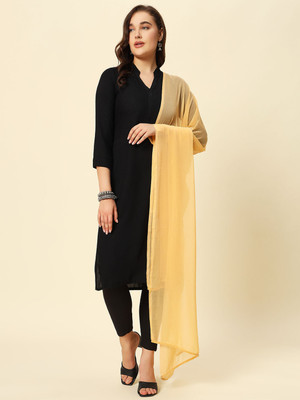 Soft Colors Chiffon Solid Women Dupatta