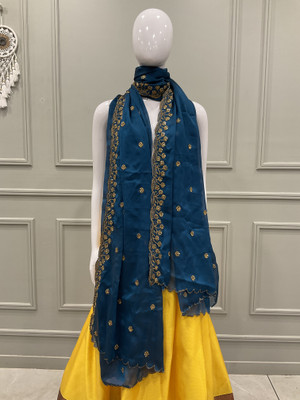 SHREE CREATION Net Embroidered Women Dupatta